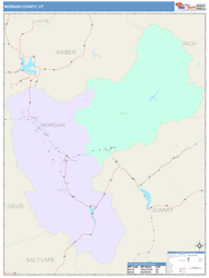 Morgan County, UT Wall Map