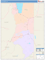 Rich County, UT Wall Map