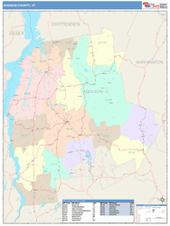 Addison County, VT Wall Map