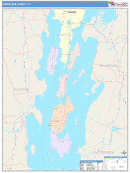 Grand Isle County, VT Wall Map