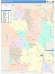 Windham County, VT Wall Map