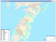 Accomack County, VA Wall Map