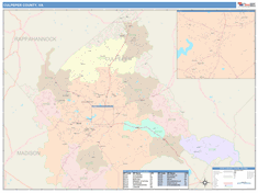 Culpeper County, VA Wall Map