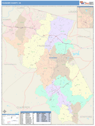 Fauquier County, VA Wall Map