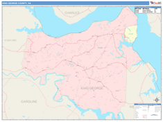 King George County, VA Wall Map