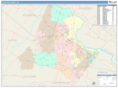 Loudoun County, VA Wall Map