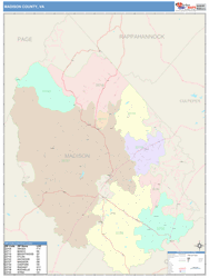 Madison County, VA Wall Map