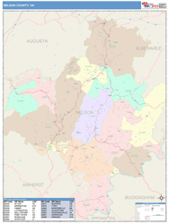 Nelson County, VA Wall Map