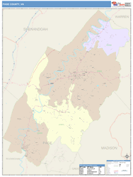 Page County, VA Wall Map