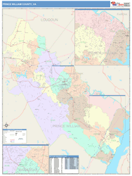 Prince William County, VA Wall Map