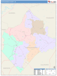 Rappahannock County, VA Wall Map