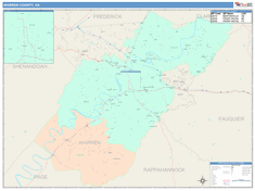 Warren County, VA Wall Map