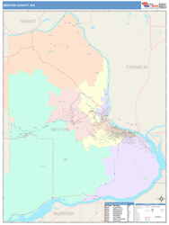 Benton County, WA Wall Map