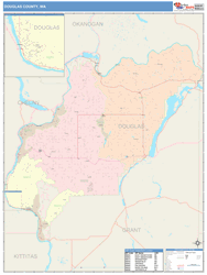 Douglas County, WA Wall Map