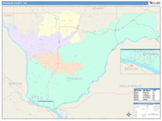 Franklin County, WA Wall Map