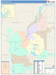 Grant County, WA Wall Map