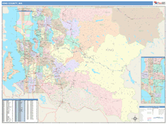 King County, WA Wall Map