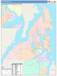 Kitsap County, WA Wall Map