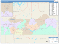 Lewis County, WA Wall Map