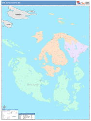 San Juan County, WA Wall Map