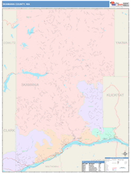 Skamania County, WA Wall Map