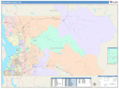 Snohomish County, WA Wall Map