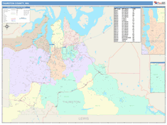 Thurston County, WA Wall Map