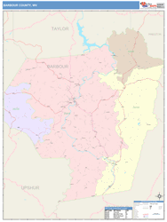 Barbour County, WV Wall Map