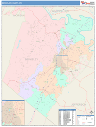 Berkeley County, WV Wall Map