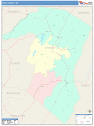 Grant County, WV Wall Map