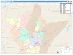 Greenbrier County, WV Wall Map