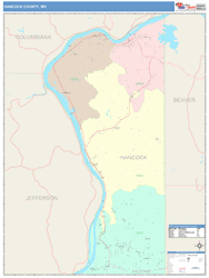 Hancock County, WV Wall Map