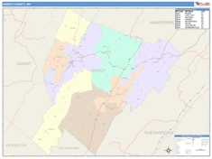 Hardy County, WV Wall Map