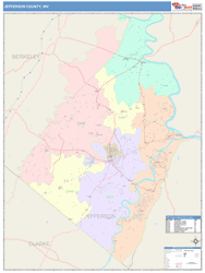 Jefferson County, WV Wall Map