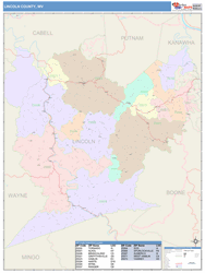 Lincoln County, WV Wall Map