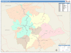 Logan County, WV Wall Map