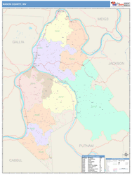 Mason County, WV Wall Map