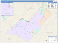 Mineral County, WV Wall Map