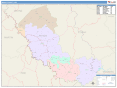 Mingo County, WV Wall Map