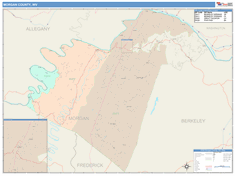 Morgan County, WV Wall Map