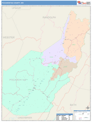 Pocahontas County, WV Wall Map