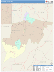 Randolph County, WV Wall Map