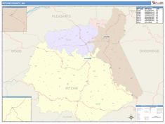 Ritchie County, WV Wall Map