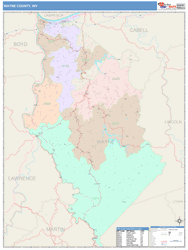 Wayne County, WV Wall Map