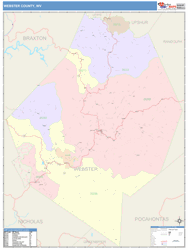 Webster County, WV Wall Map