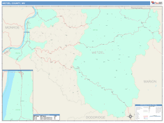 Wetzel County, WV Wall Map