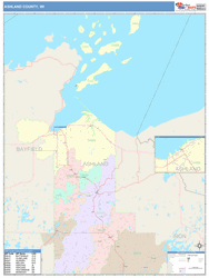 Ashland County, WI Wall Map