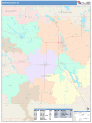 Barron County, WI Wall Map