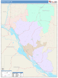 Buffalo County, WI Wall Map