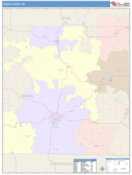 Green County, WI Wall Map